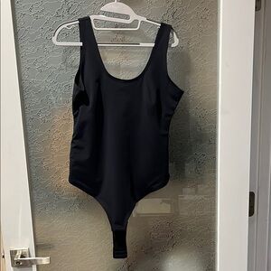 Pinsy Black Sleeveless Bodysuit